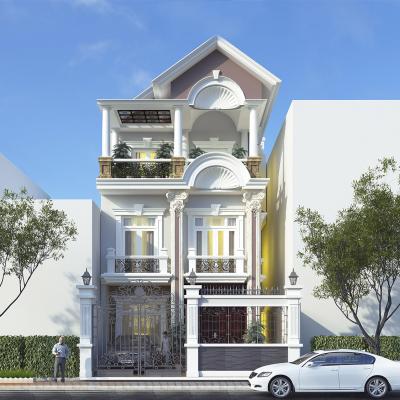 Mẫu thiết kế nhà phố đẹp 2 tầng
