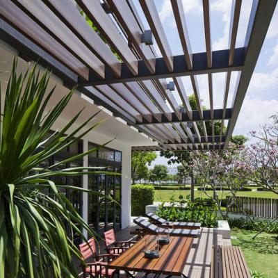 Xây hồ bơi dưới nước bằng tre