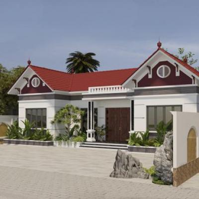 Mẫu thiết kế nhà cấp 4 đẹp như biệt thự sân vườn